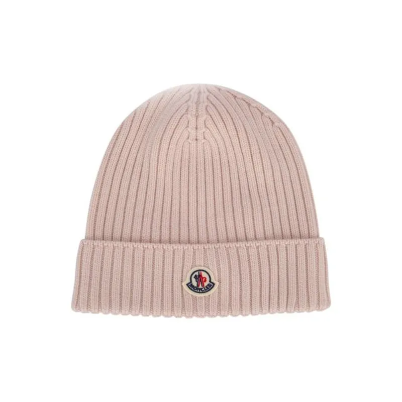 Moncler Logo Patch Knitted Beanie-0