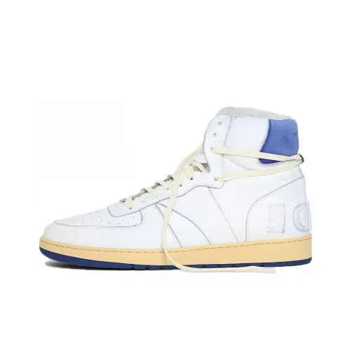 RHUDE Skateboard Shoes Men High-Top White