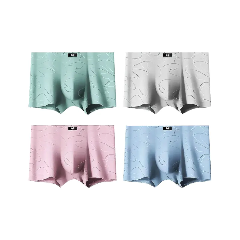 H YXIANG Square cut Underwear Men's 4 Pack-0