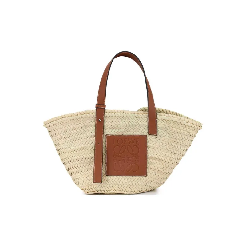 LOEWE Logo Patch Basket Bag-1