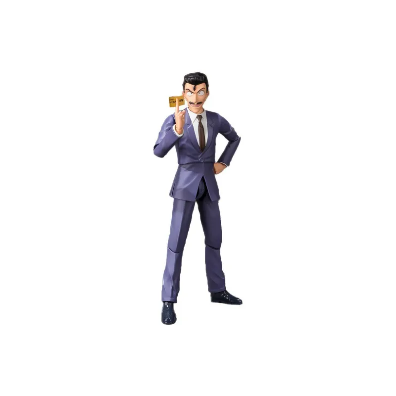 BANDAI Kogoro Mouri Bandai SHF Detective Conan Case Closed Action Figure Scale Figures-0