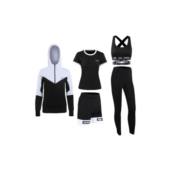 SINGLELADY Yoga Sets Polyester Fitness Running Yoga Pilates Gray White Red