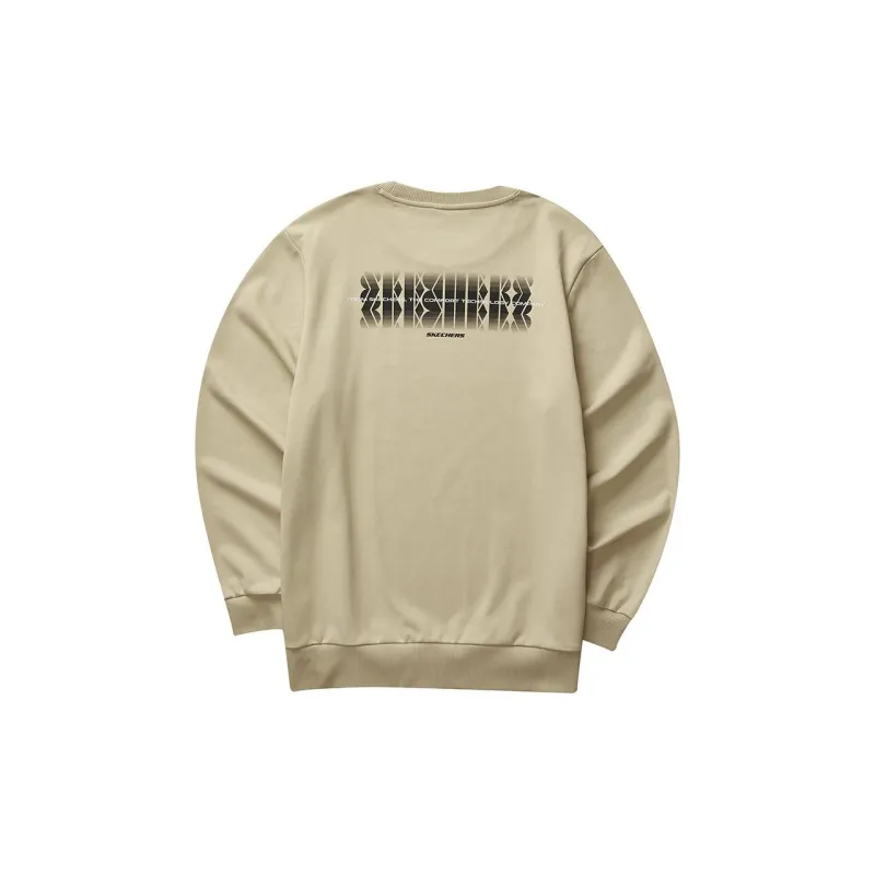 Skechers Colorful Sweatshirt Men's Irish Cream-1