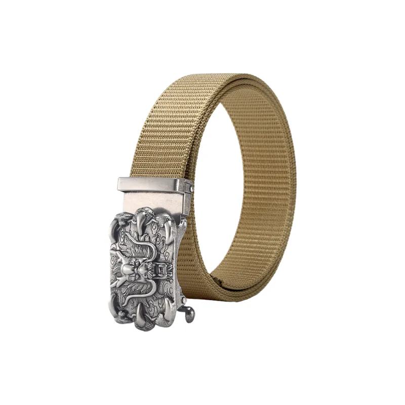 JW Automatic Buckle No Tooth Belt Casual Trendy Versatile Belt Belt Width 3.4cm Men's-4