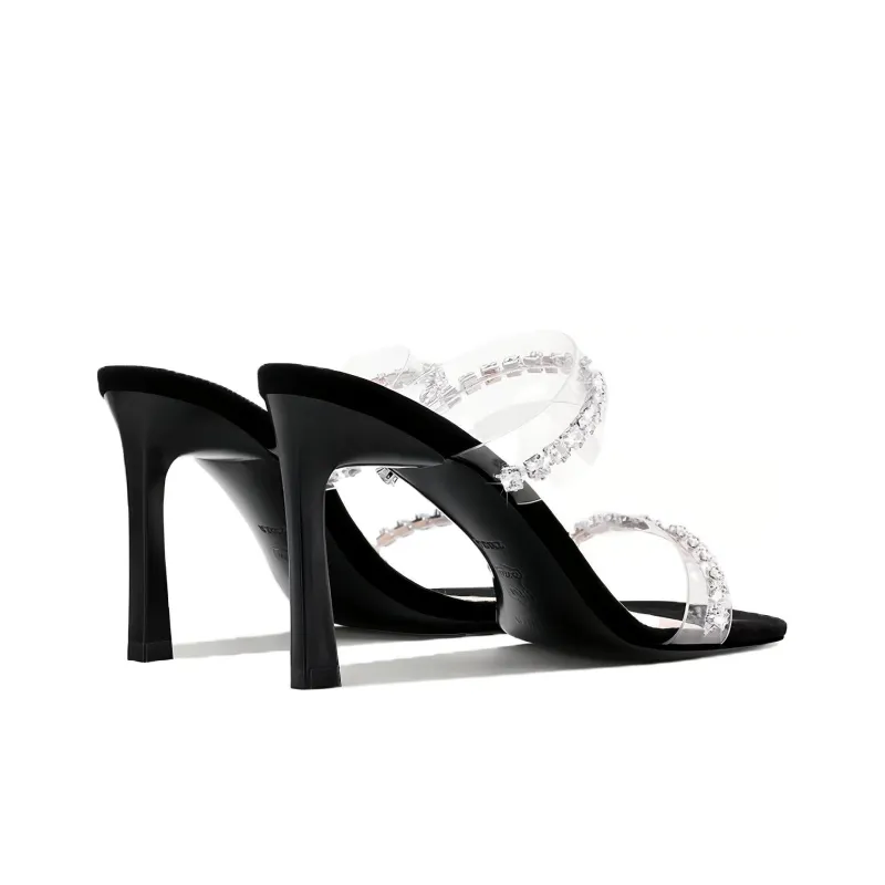 SHUDAIER Slide Slippers Women's Black-3