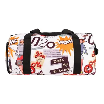 Instory Durable Polyester Gym Bag Travel Bag Large Size Women's Coquette Angel