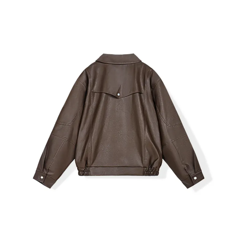 WILD LEADER Leather Jacket Unisex-4