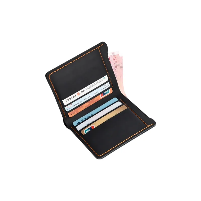 COTECi Cow Leather Card Holder, Coin Purse, Card Holder Regular Unisex Black/Dark Brown/Coffee-2