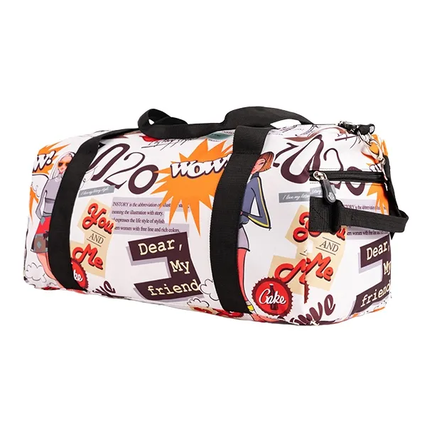 Instory Durable Polyester Gym Bag Travel Bag Large Size Women's Coquette Angel-2