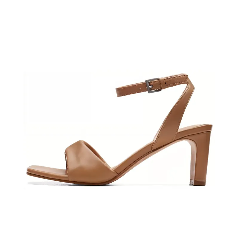 Clarks Stylish Sandal 6.5cm Women's Light Khaki-0