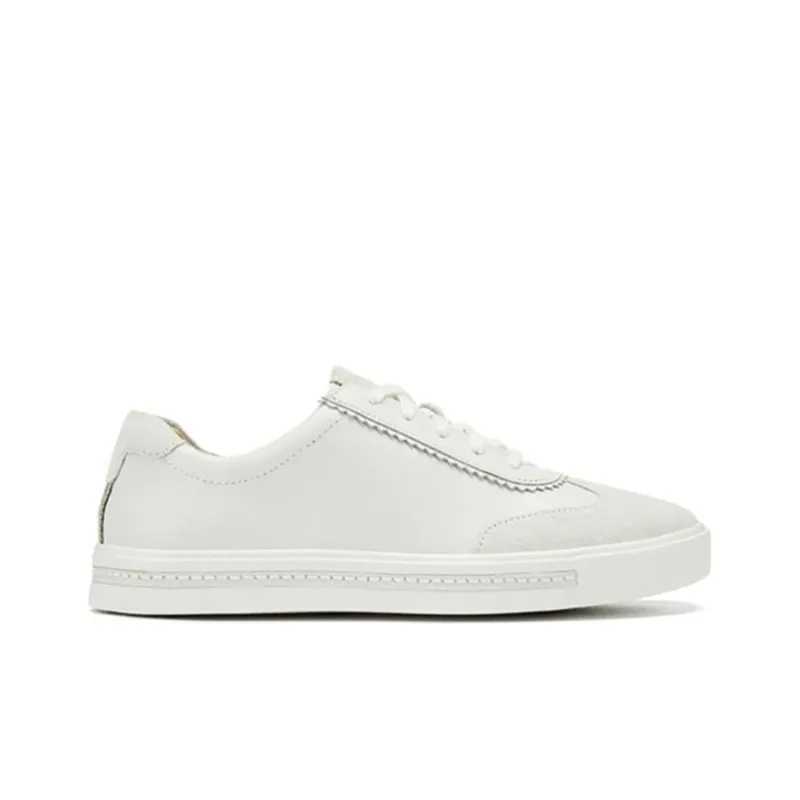 Clarks Stylish Skateboarding Shoes Women's White-1