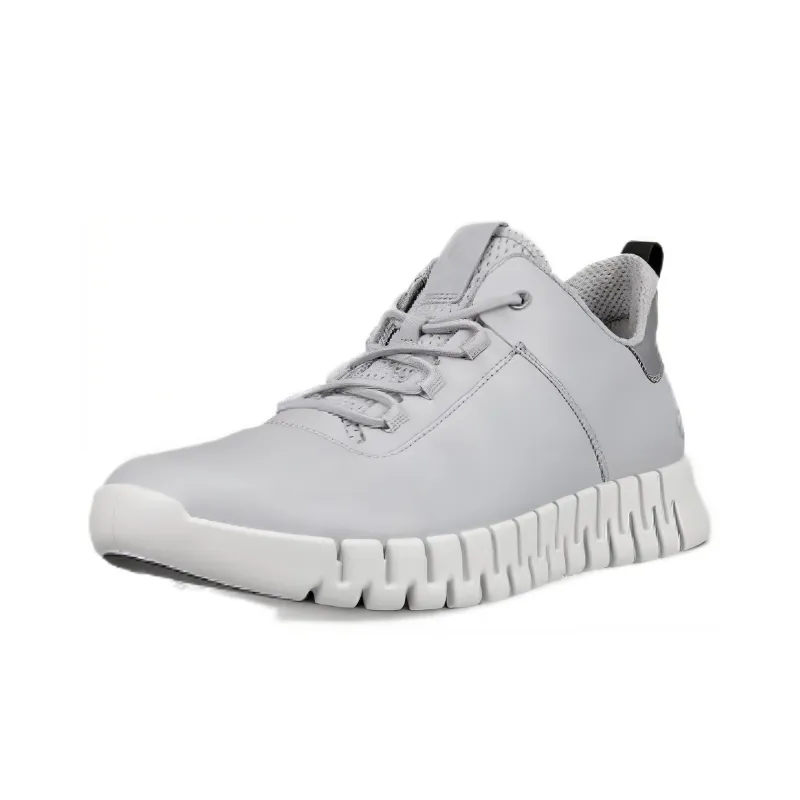 Ecco Low Top Casual Shoes Men's Silver Gray-2
