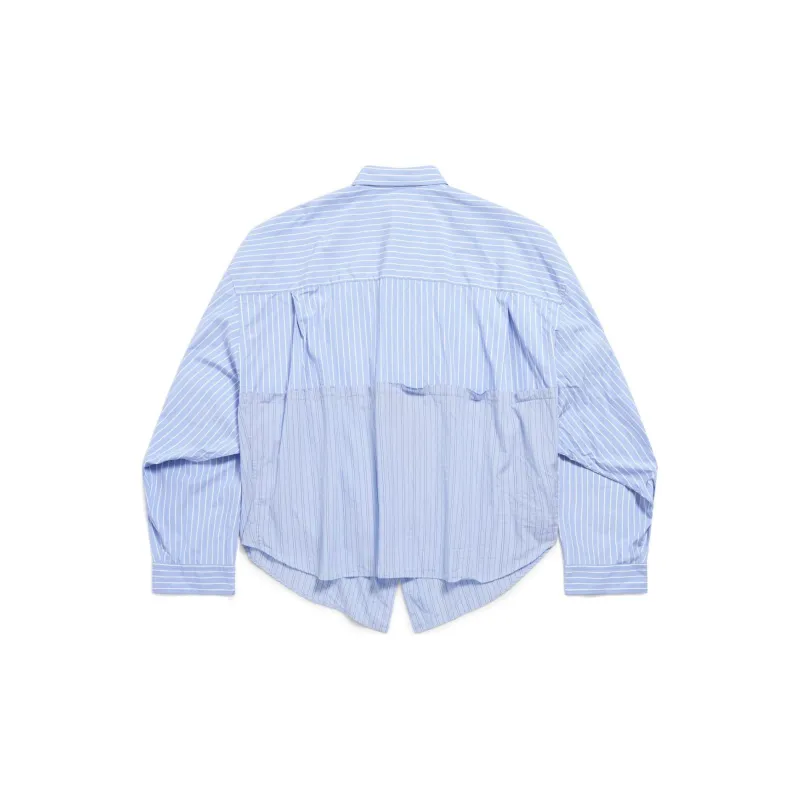Balenciaga Cut Up Shirt Blue/White-1