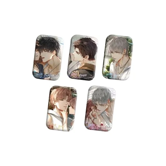 The Love Of Light And Night Osborn Evan Sariel Jesse Charlie Su Intimate Moon Collection Tinplate Badges-5