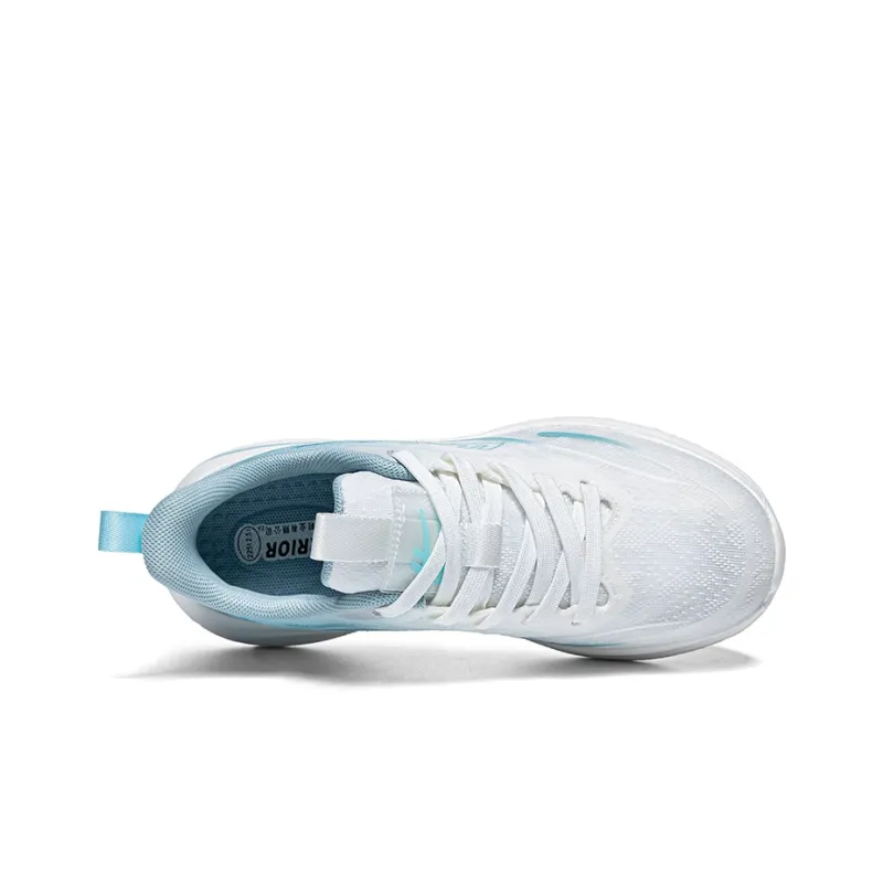 Warrior Students' Running Shoes Lightweight And Breathable Low-Top Casual Shoes Unisex White Green-2
