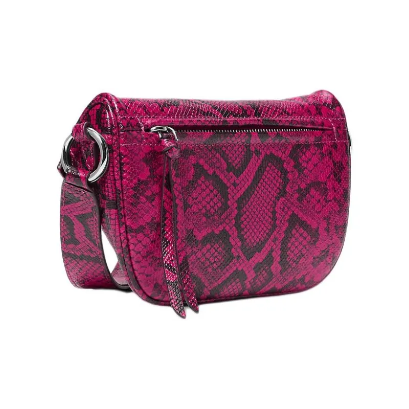 MICHAEL KORS Slater Leather Crossbody Bag Shoulder Bag Mini Women's Dark Purple Red-1