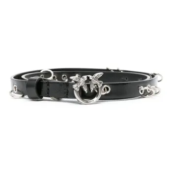 PINKO Ring detailing Leather Belt