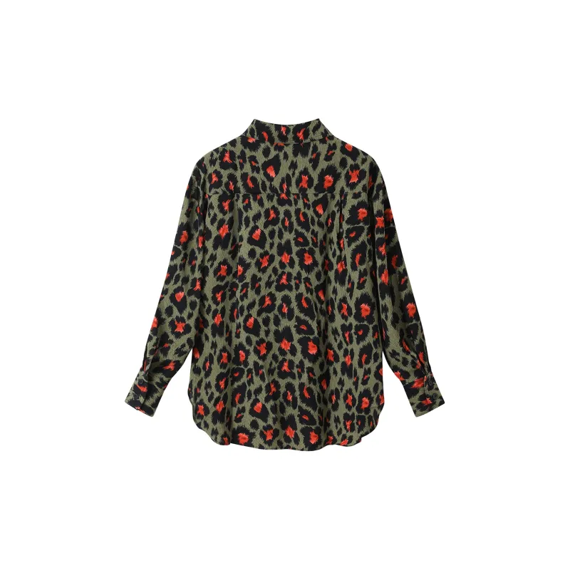 H YXIANG Shirts Women's Green-1