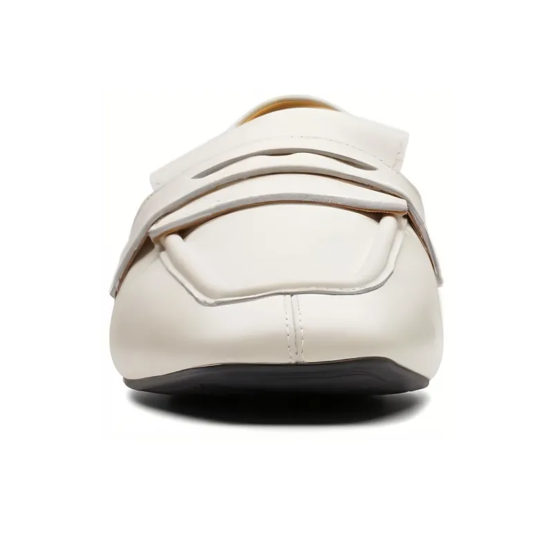 Clarks Light Dance Collection Casual Single Shoes Women's White-3