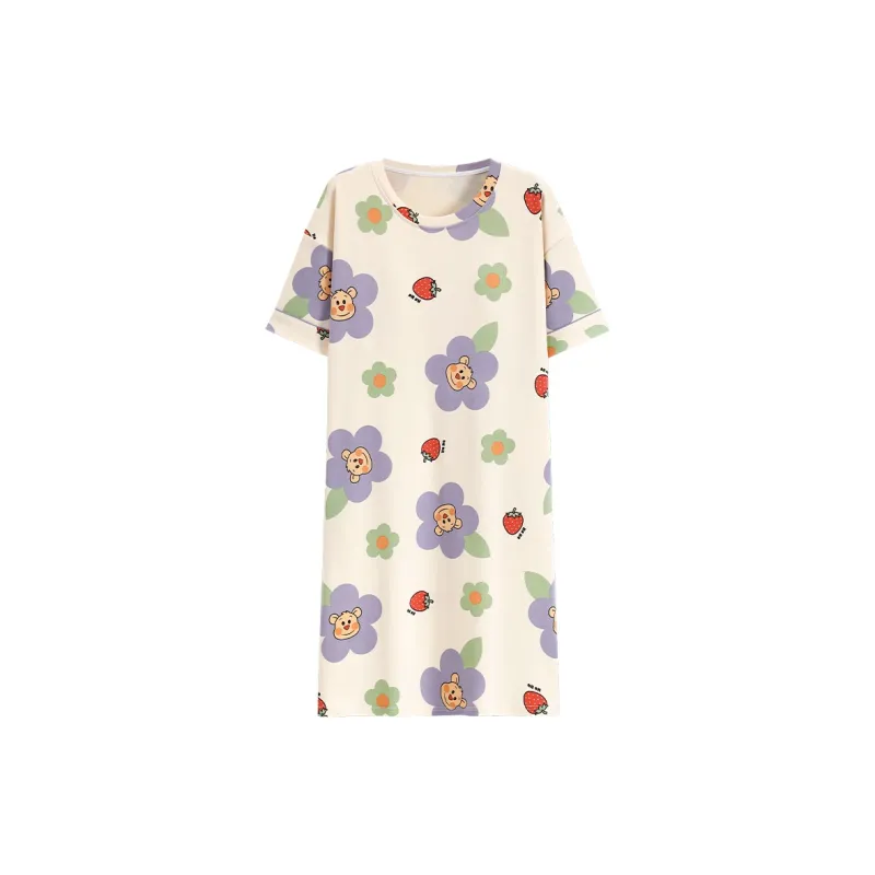 Mulong Family Nightgown Women's Light Yellow-0