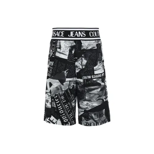 VERSACE JEANS COUTURE Casual Shorts Men Black