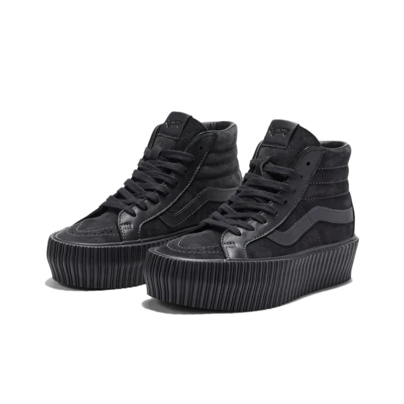 Sk8 Premium Vans Hi 38 Reissue Platform 'Onyx Black'-1