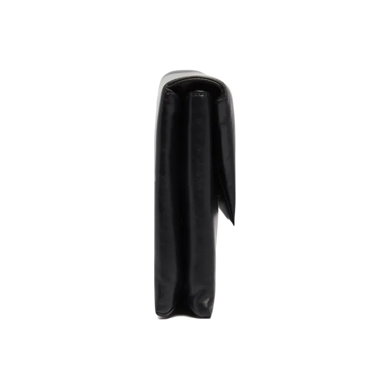 JIL SANDER Leather Clutch Men's Black-2