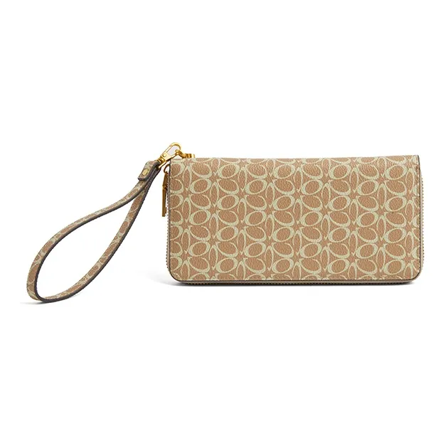 COCOEVA PVC Clutches Wallets Regular Women's Auspicious Red/Twilight Brown/Brown Coral-8