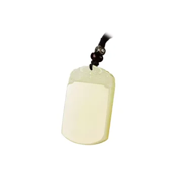 GOLDFISH ALLEY Pendants Pale Greenish White Jade Unisex
