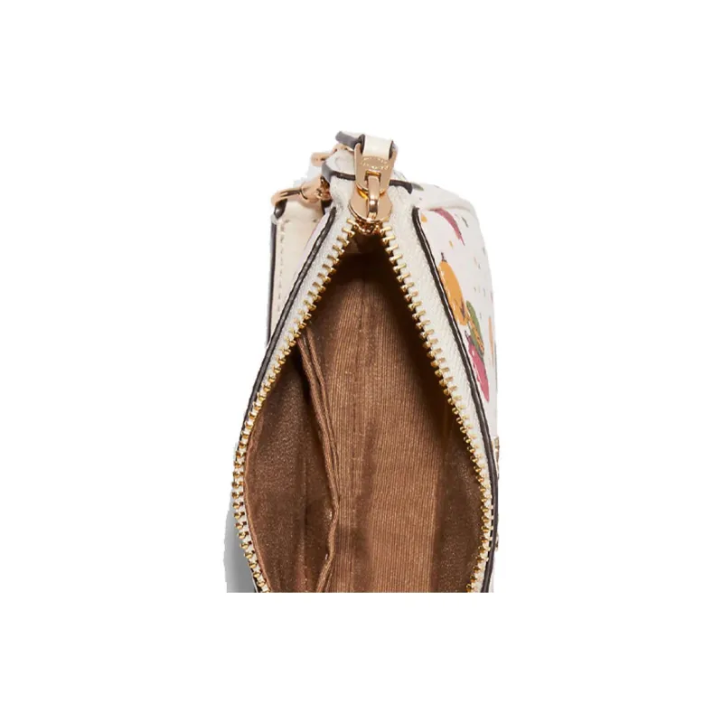 COACH Nolita Canvas Leather Pochette, Shoulder Bag, Wrist Bag, Clutch Small Size Women's White-3