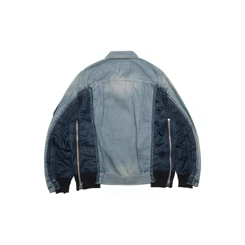 Sacai FW23 Denim Jacket Men's Blue-1