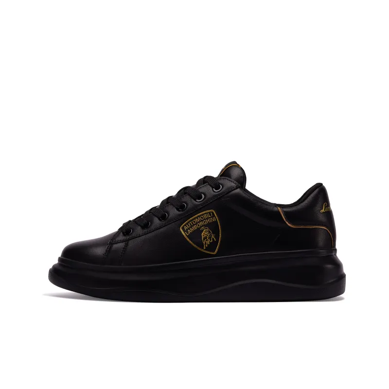 Lamborghini Low-Top Skateboard Shoes Unisex Black-0