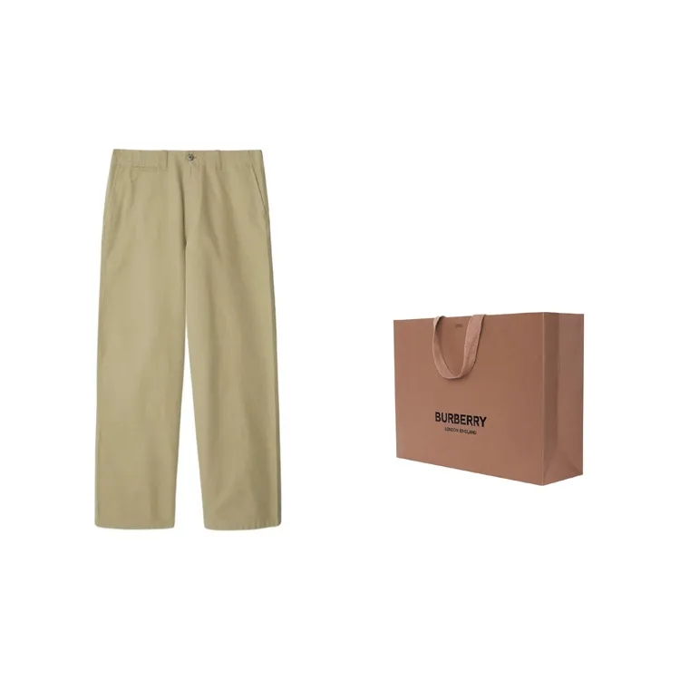 Burberry Straight leg Cotton Chinos-2