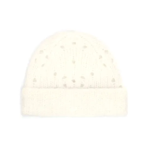 CELINE Beanie In Fair Isle Alpaca Wool Pointelle