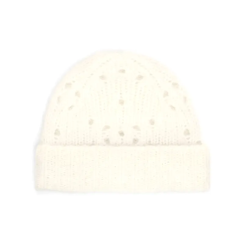 CELINE Beanie In Fair Isle Alpaca Wool Pointelle-0