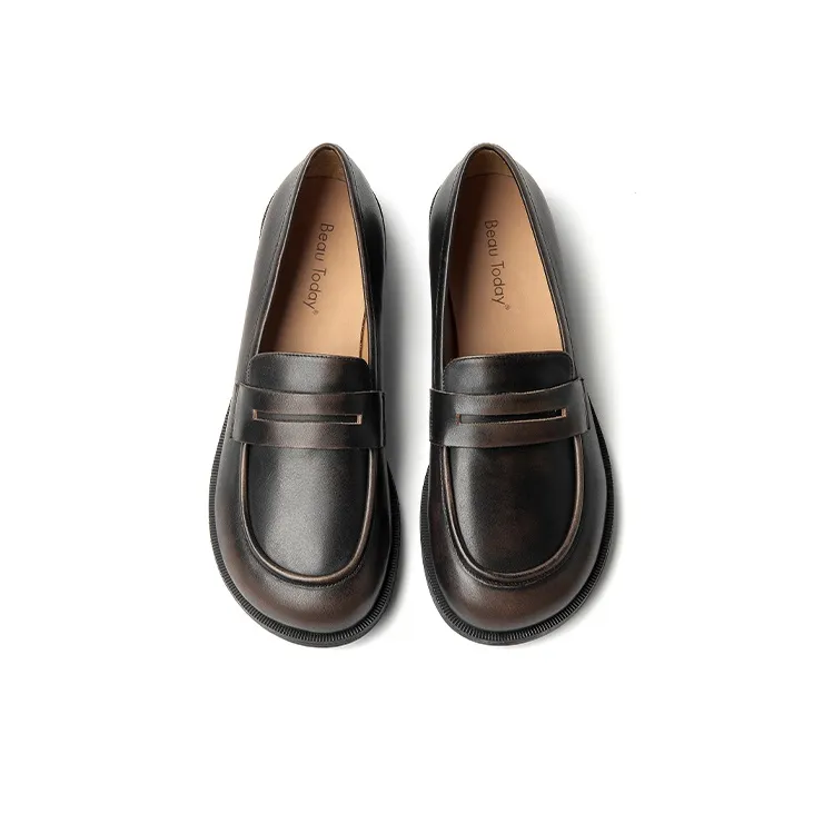 Beau Today Loafers Women's Antique Silver/Cocoa Coffee-9