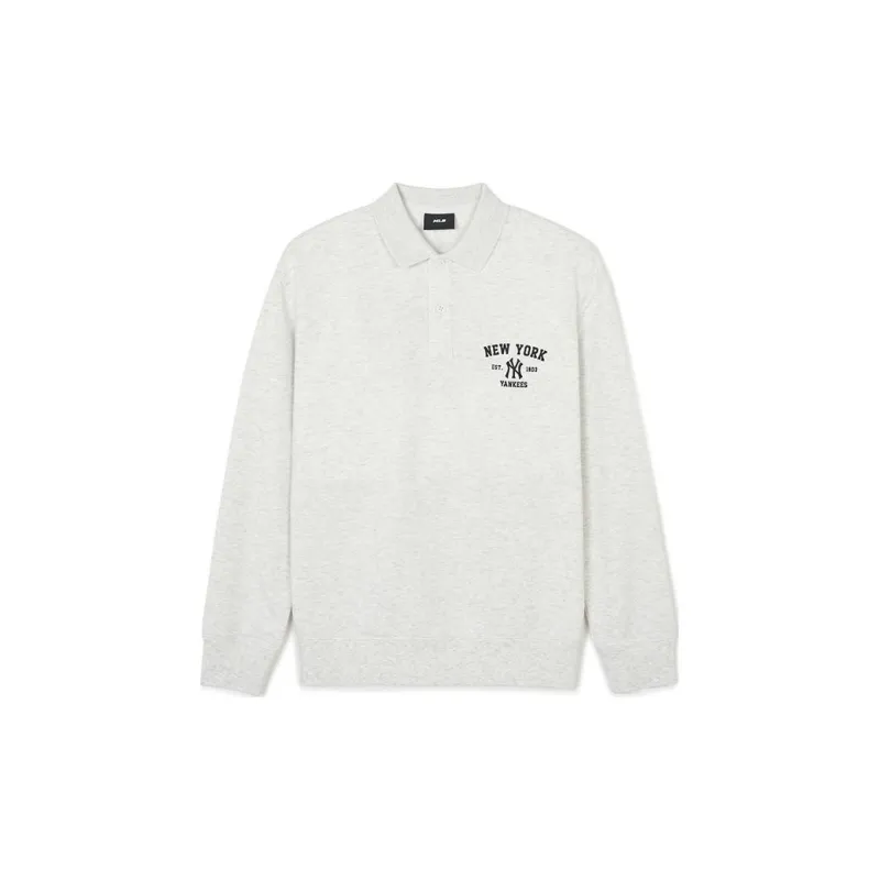 MLB SS24 New York Yankees Sweatshirt Unisex Light Heather Gray-0