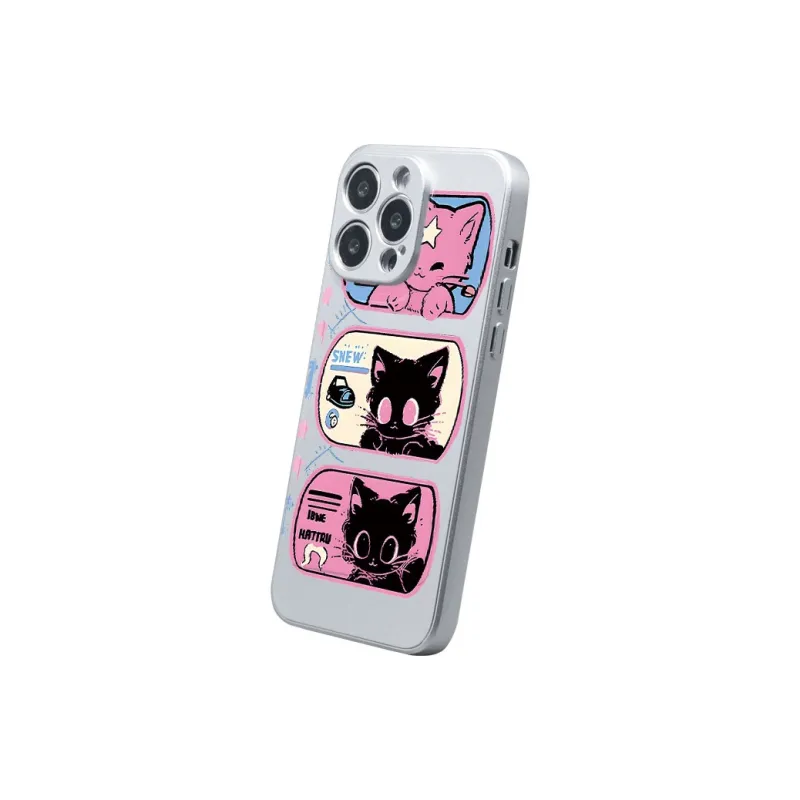 Victory Charge Silicone Material Little Kitten Phone Cases For Apple/iPhone15PRO/14PLUS/12PROMAX/13//11 Trendy And Cool-2