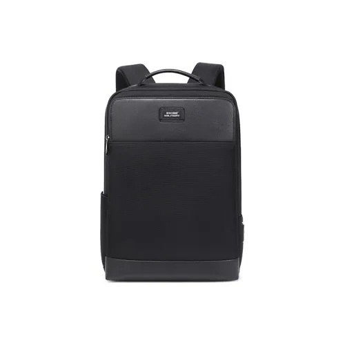SWISS MILITARY Oxford Backpack Medium Size Men's Black
