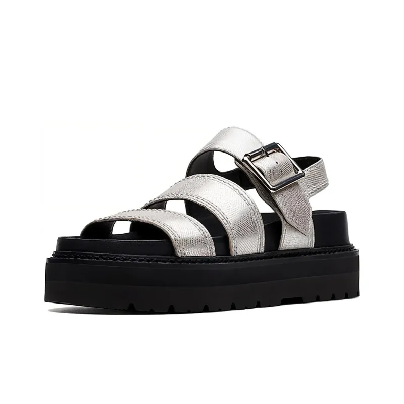 Clarks Stylish Sandal Women's Silver-2