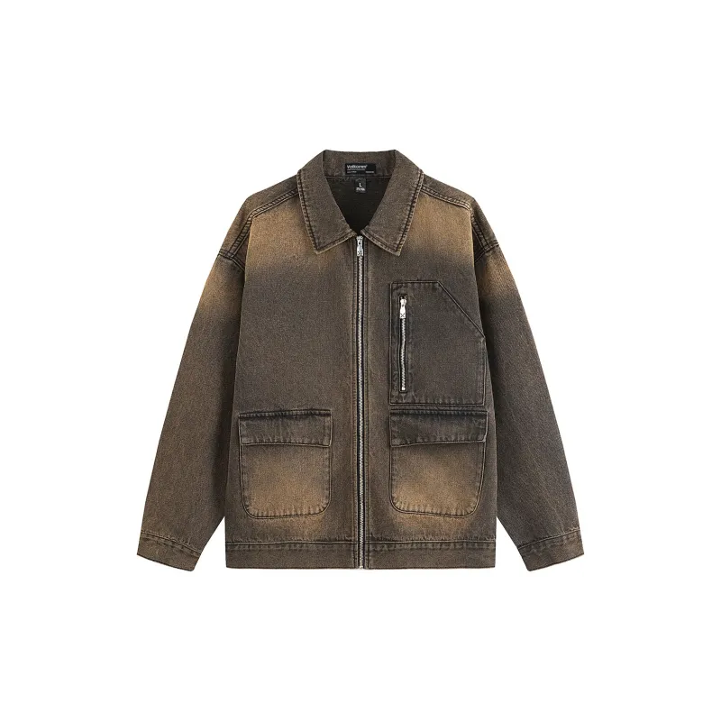 VALKOMM Denim Jacket Men's Nano Black Red-1