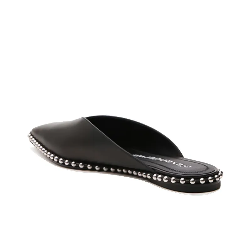 Alexander Wang Mira Wrap toe Slippers Women's Black-4