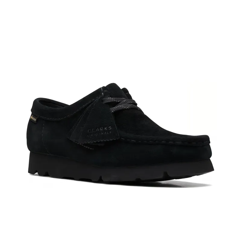 Clarks Originals WALLABEE Low Top Casual Shoes Women's Black-3