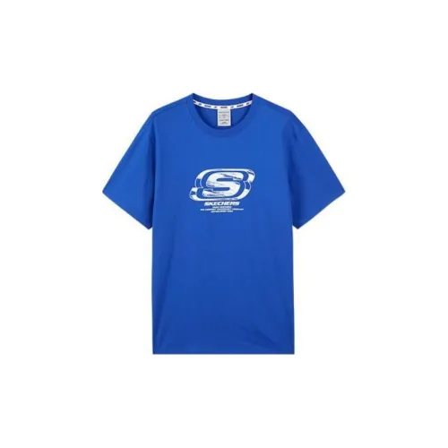 Skechers T-Shirts Unisex Nautical Blue