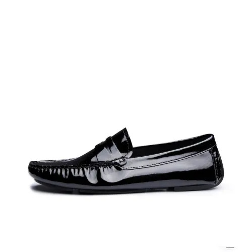 Brounvanm Men's Casual Shoes Men Low-Top Black