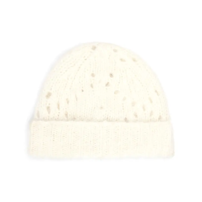 CELINE Beanie In Fair Isle Alpaca Wool Pointelle-1