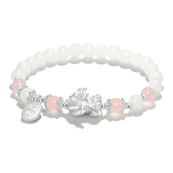 VOEX Bodhi Root Textile Beaded Bracelet Unisex