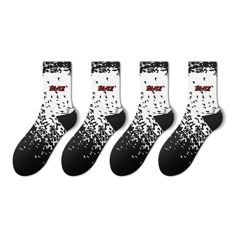 Taste The Color Mid Calf Socks Unisex 4 Pack-9