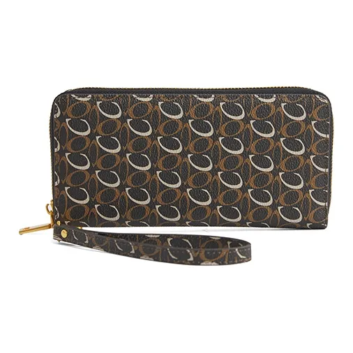 COCOEVA PVC Clutches Wallets Regular Women's Auspicious Red/Twilight Brown/Brown Coral-3