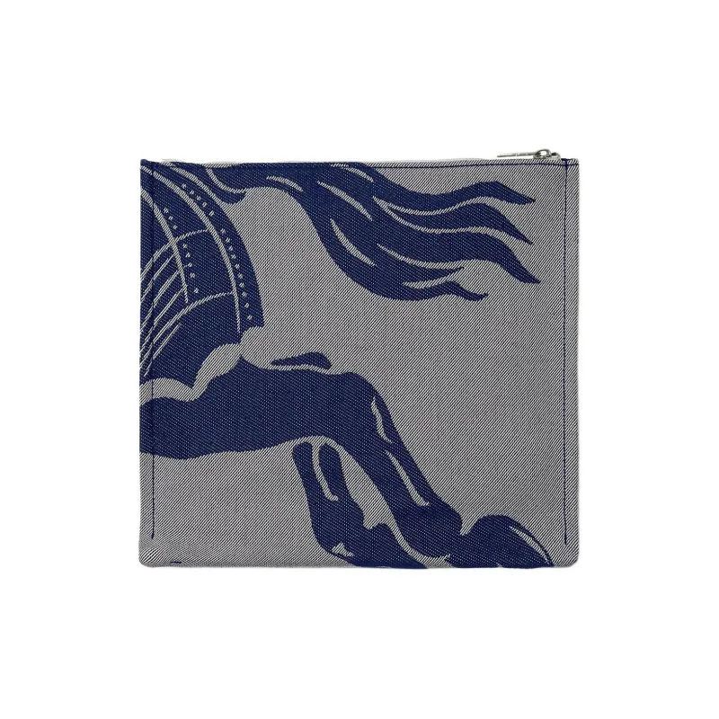 Burberry Cotton With Polyester Clutch Men's Knight Blue-1